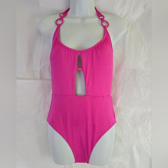 Trina Turk Other - NWT Trina Turk Women Sz 10 Bathing Suit One Piece Monaco Ring Swimsuit Hot Pink